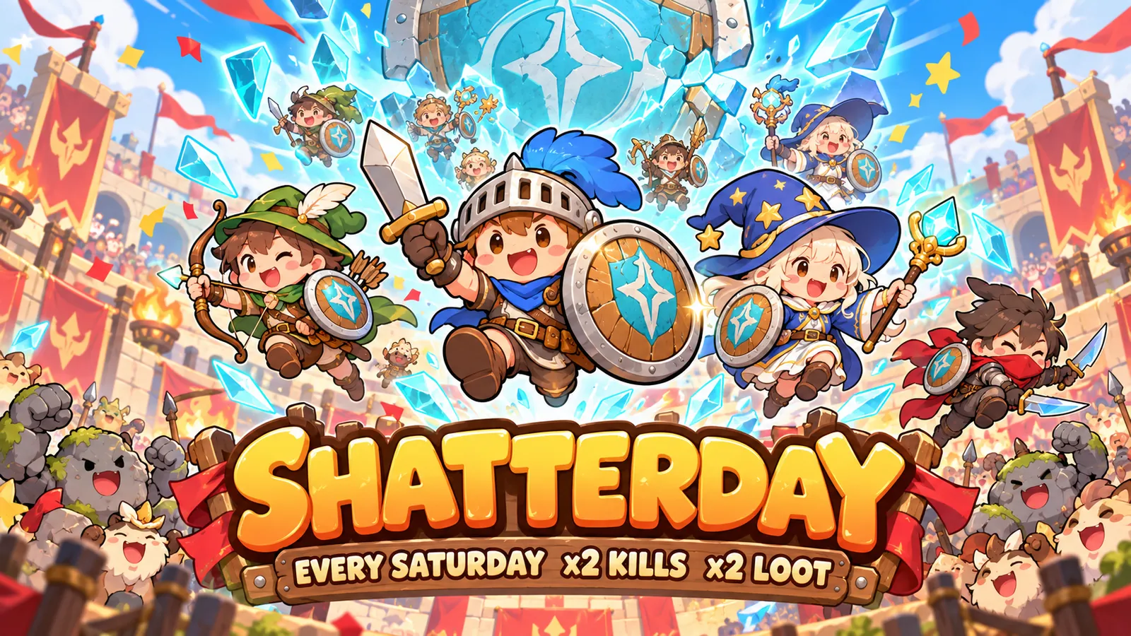 อีเวนต์ Shatterday ทุกวันเสาร์ คิล 2 เท่า ของ 2 เท่า